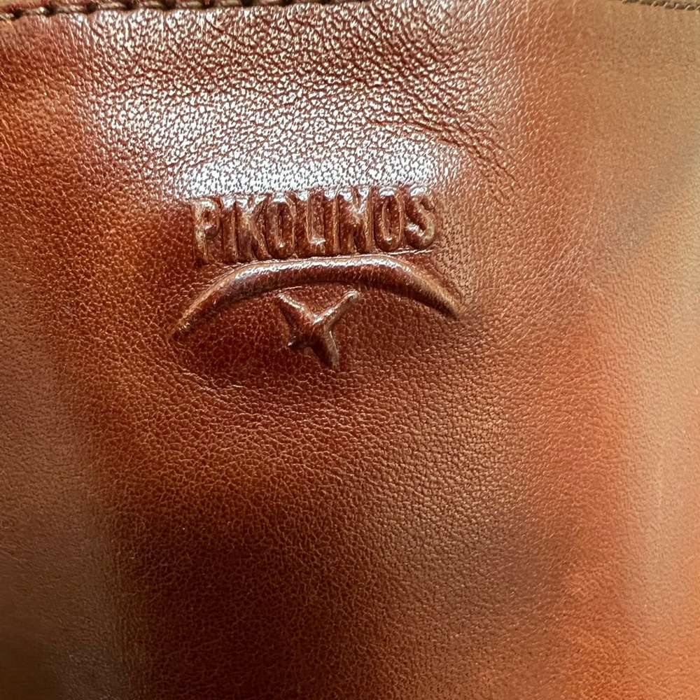 PIKOLINOS‎ Tall Leather Heeled Boots Stitching Sleek Stitched Old Money Rich 36 - Picture 4 of 16